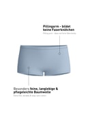 Women - Shorty regular cut made of Swiss+Cotton in Grey, Unicoloured, from the Natural Comfort series by CALIDA