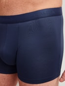 Men model is wearing Boxer brief made of Lyocell in Blue, Unicoloured from the Natural Cooling series by CALIDA, Detail
