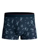 Herren - Boxer Brief aus Baumwolle in Blau, Motiv aus Serie Swiss Resort von CALIDA