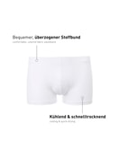 Homme - Boxer brief en Lyocell de couleur Blanc, Unicolore, de la série Focus de CALIDA