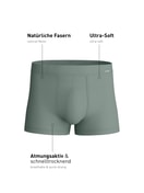 Herren - Boxer Brief mit Quick Dry Effekt aus Modal in Grün, Einfarbig aus Serie Balanced Day von CALIDA