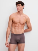 Men model is wearing Boxer brief with Quick Dry Effect made of Modal in Brown, Unicoloured from the Balanced Day series by CALIDA, Outfit