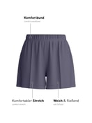 Damen - Loungeshorts aus Modal in Blau, Einfarbig aus Serie Natural Loungewear von CALIDA