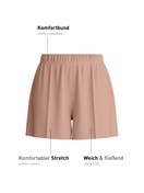 Damen - Loungeshorts aus Modal in Braun, Einfarbig aus Serie Natural Loungewear von CALIDA