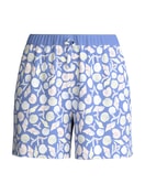 Femme - Short de pyjama en 100% coton de couleur Bleu, Floral, de la série Favourites Ocean de CALIDA