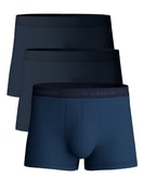 Multipack Homme - Boxer, lot de 3 en Coton de couleur Bleu, À motifs, de la série Natural Benefit de CALIDA