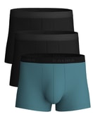 Men - Boxer Briefs, 3-Pack made of Cotton in Turquoise, Striped, from the Natural Benefit series by CALIDA