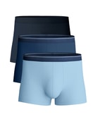 Multipack Herren - Boxer Brief, 3er-Pack aus Baumwolle in Blau, Einfarbig aus Serie Natural Benefit von CALIDA