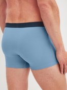 Le mannequin Homme porte le/la Boxer brief, pack de 3 en Coton de couleur Bleu, , de la série Cotton Special de CALIDA, Vue arrière