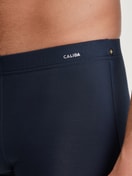 Men model is wearing Boxerbrief made of TENCEL™ in Blue, Unicoloured from the Balanced Day series by CALIDA, Detail