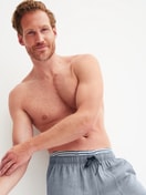 Le mannequin Homme porte le/la Boxer brief en Coton de couleur Bleu, Rayée, de la série Grafic Cotton de CALIDA, Image supplémentaire