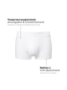 Herren - Boxer Brief mit Softbund aus Modal in Weiß, Einfarbig aus Serie Clean Line von CALIDA