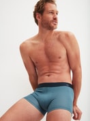 Le mannequin Homme porte le/la Boxer brief en Coton de couleur Bleu, À motifs, de la série Cotton Code Design de CALIDA, Image supplémentaire