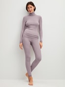 Women model is wearing  made of Wool in Purple, Lace from the Silky Wool Joy series by CALIDA, Outfit