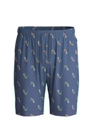 Herren - Bermudas aus 100% Baumwolle in Blau, Gemustert aus Serie RMX Sleep Holiday von CALIDA