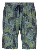 Bermudas laurel green print