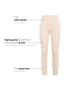 Leggings aus Wolle-Seide