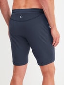 Men model is wearing Shorts made of Modal in Blue, Unicoloured from the DSW Balancing series by CALIDA, Back view