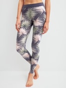 Le mannequin Femme porte le/la Leggings en Coton de couleur Gris, Floral, de la série Elastic Trend de CALIDA, Vue de face