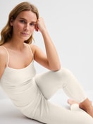 Women model is wearing Wool and silk leggings made of Wool in Beige, Unicoloured from the True Confidence series by CALIDA, Additional Image