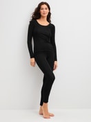 Women model is wearing  made of Wool in Black, Unicoloured from the True Confidence series by CALIDA, Outfit
