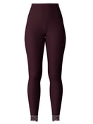 Women - Leggings in Wool and Silk made of Wool in Red, Lace, from the Silky Wool Joy series by CALIDA