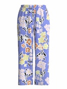 Donna - 7/8 Pantaloni pigiama in 100% cotone di colore Blu, Floreale, della serie Late Bloom M&M di CALIDA