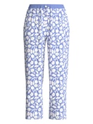 Femme - Pantalon de pyjama 7/8 en 100% coton de couleur Bleu, Floral, de la série Favourites Ocean de CALIDA