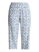 Damen - 3/4-Pyjamahose aus 100% Baumwolle in Blau, Gemustert aus Serie Favourites Tiles von CALIDA