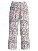 Damen - 7/8-Pyjamahose aus 100% Baumwolle in Rosa, Gemustert aus Serie Favourites Botanic von CALIDA