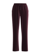 Damen - Loungehose aus Velours aus Baumwolle in Rot, Einfarbig aus Serie Lounge Velours von CALIDA