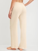 Le mannequin Femme porte le/la Bas de pyjama en Coton de couleur Beige, Unicolore, de la série Favourites Layering de CALIDA, Vue arrière