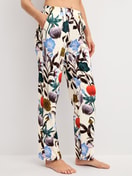 Women model is wearing  made of 100% Cotton in Beige, Floral from the Alpine M&M series by CALIDA, Front view
