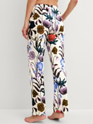 Women model is wearing  made of 100% Cotton in Beige, Floral from the Alpine M&M series by CALIDA, Back view