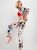 Women model is wearing  made of 100% Cotton in Beige, Floral from the Alpine M&M series by CALIDA, Additional Image