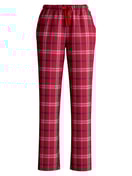 Damen - Flanellhose mit Seitentaschen aus 100% Baumwolle in Rot, Kariert aus Serie Favourites Holidays von CALIDA