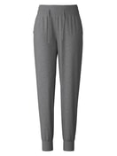 Knitted trousers with cuffs made of merino wool