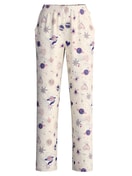 Damen - Pyjamahose mit Seitentaschen aus 100% Baumwolle in Beige, Gemustert aus Serie Favourites Universe von CALIDA