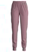 Femme - Bas de pyjama avec poignets en 100% coton de couleur Rose, Floral, de la série Favourites Botanic de CALIDA