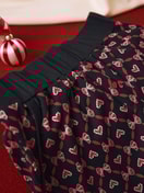 Damen - Pyjamahose mit Bündchen und Seitentaschen aus 100% Baumwolle in Blau, Gemustert aus Serie Favourites Holidays von CALIDA, Detail