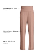 Donna - Pantaloni da casa in Modal di colore Marrone, Tinta unita, della serie Natural Loungewear di CALIDA