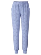 Pyjamahose mit Bündchen hydrangea blue