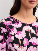 Women model is wearing  made of 100% Cotton in Pink, Floral from the Autumn Dreams series by CALIDA, Detail