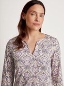 Camicia da notte a maniche lunghe, lunghezza 100 cm