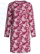 Damen - Langarm-Nachthemd, Länge 95 cm aus 100% Baumwolle in Violett, Floral aus Serie Sweet Dreams von CALIDA