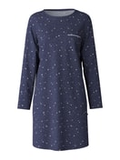 Long-sleeved nightdress, length 95 cm