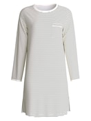 Damen - Langarm-Nachthemd, Länge 95 cm aus 100% Baumwolle in Beige, Gestreift aus Serie Sweet Dreams von CALIDA