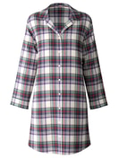 Flannel nightdress, length 95 cm charm cream