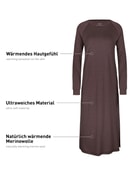 Femme - Chemise de nuit en Lyocell de couleur Violet, Unicolore, de la série DSW Warming de CALIDA