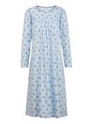 Damen - Langarm-Nachthemd, Länge 110 cm aus 100% Baumwolle in Blau, Floral aus Serie Special von CALIDA
